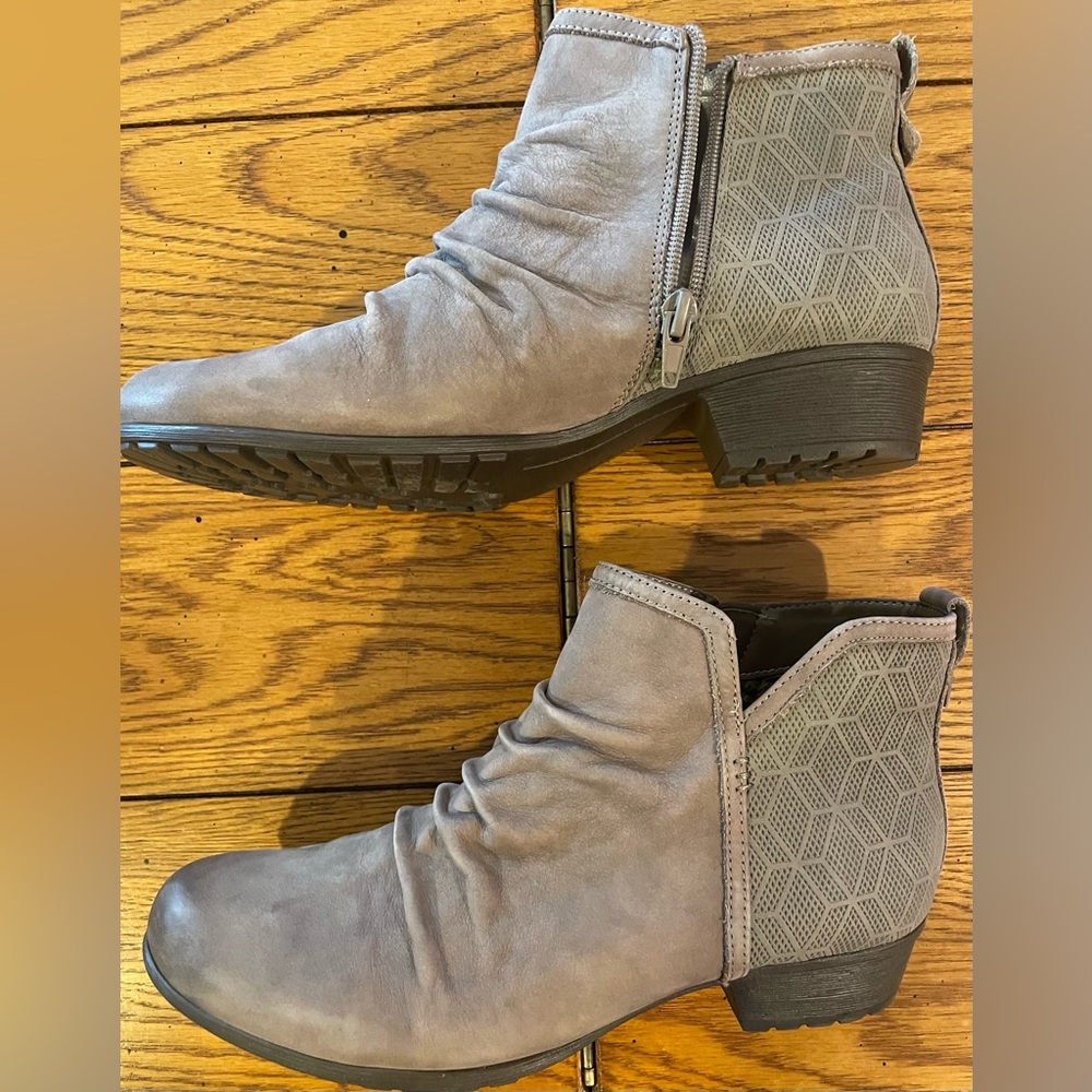 EUC Cobb Hill by Rockport Gratash 2 panel boots,size 9/40,beige color
